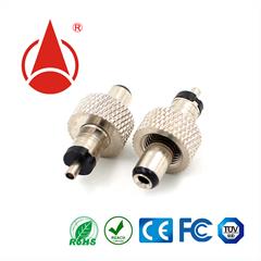 5521/25C255LM65，5.5DC头加锁，DC头带螺帽，音叉插头，耳机插针