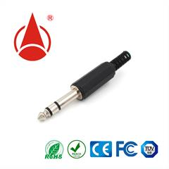 6.3耳机插头组装式,6.3麦克风插头，音频视频插头，音响,DC音叉插头，DC母座，充电头，DC plug,连接器，适配器插头，端子，DC插头厂家