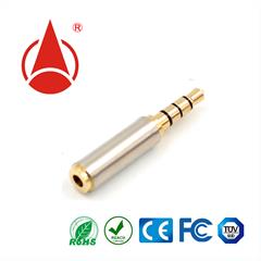 3.5四极公头转2.5四极母座，DC音叉插头，DC母座，充电头，DC plug,连接器，适配器插头，端子，防水母座，DC插头厂家